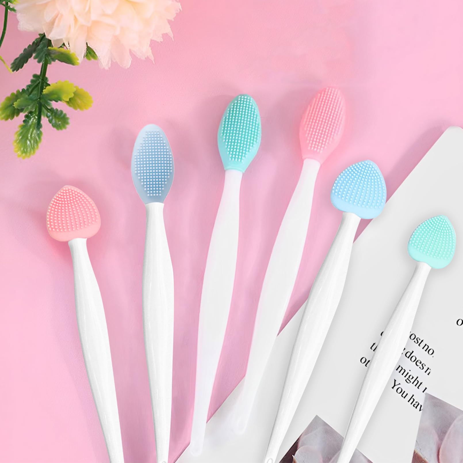 فرشاة تنظيف ذقن القطط، فرشاة سيليكون لتنظيف ذقن القطط، تزيل الرؤوس السوداء وذقن القطط بلطف وتقشير حب الشباب والرؤوس السوداء، فرشاة تنظيف مزدوجة الجوانب للقطط