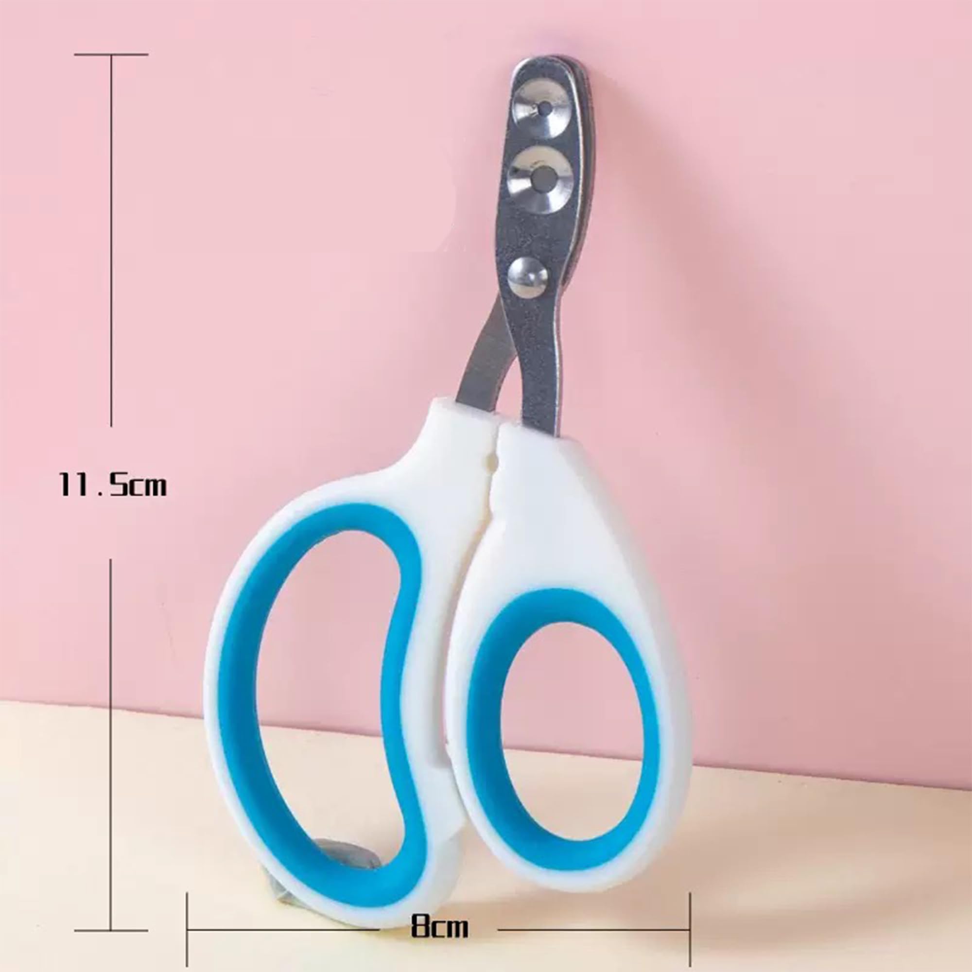 قصافة اظافر الحيوانات الاليفة، نسخة محدثة من مخلب القطط والقطط، قصافة اظافر احترافية للحيوانات الاليفة الافضل للقطط والجراء والارانب والقطط الصغيرة والكلاب الصغيرة، حادة وامنة (ازرق)