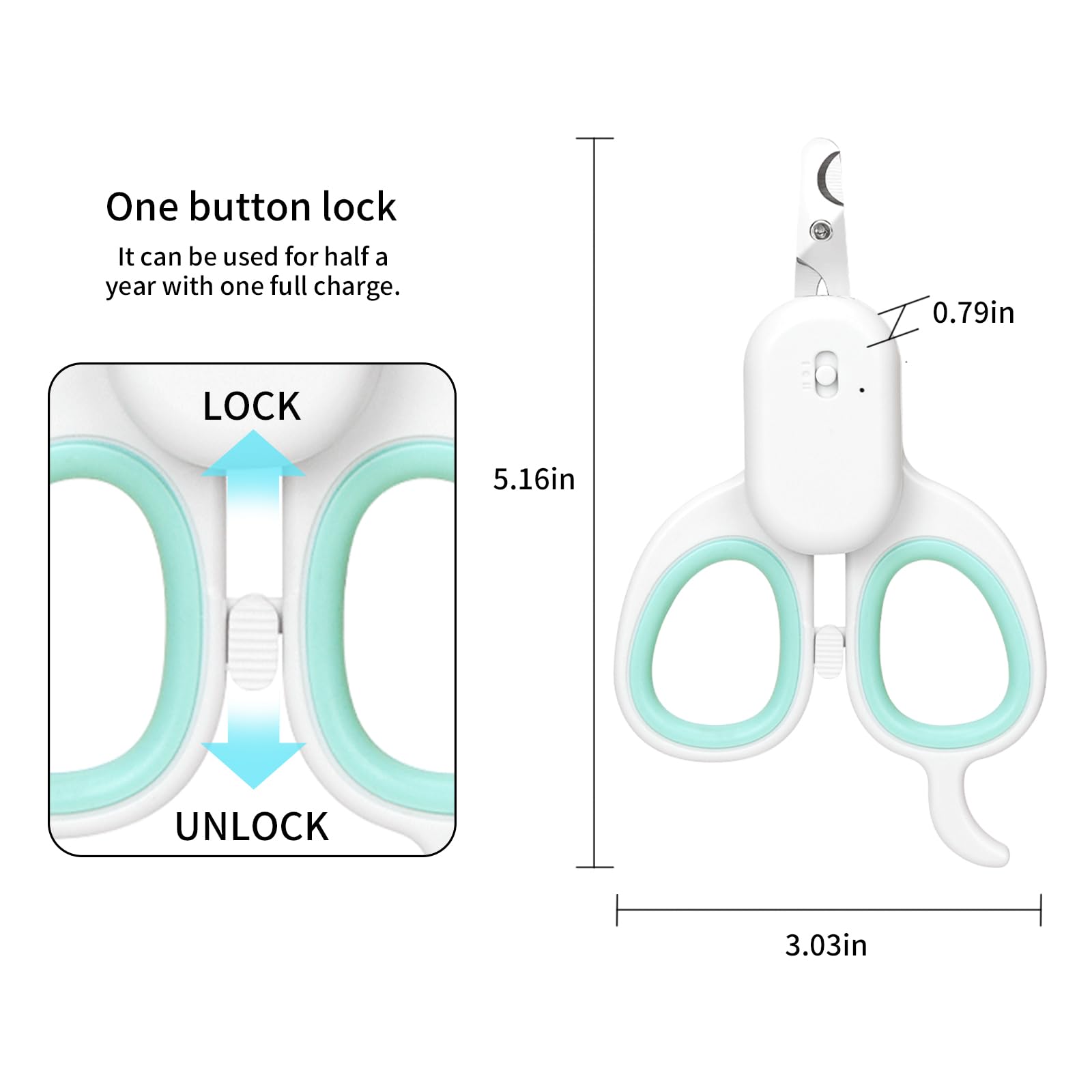 قصافة اظافر القطط الصغيرة من بوكيلا مع مقاس M مزدوج