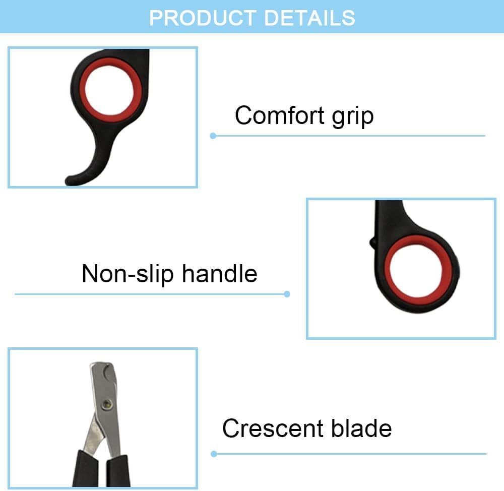 قصافة اظافر القطط من بانشان - مقص احترافي لاظافر الحيوانات الاليفة للكلاب الصغيرة والقطط الصغيرة والارانب والطيور والخنزير الغيني والحيوانات الصغيرة