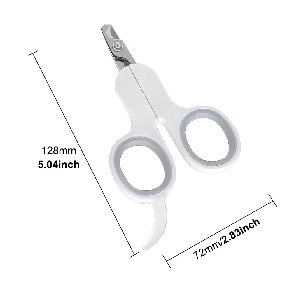 قصافة اظافر للقطط من الستانلس ستيل من بيكسارو - قطاعة مخلب القطط سهلة الامن، مقص اظافر للكلاب والقطط ومقص اظافر للقطط والكلاب والارانب والحيوانات الصغيرة
