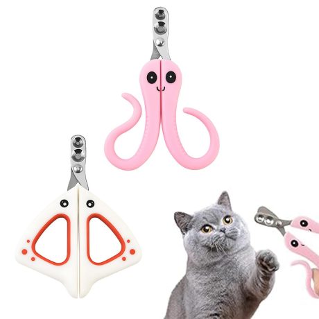 قصافة اظافر للقطط والكلاب من لاكجوز، مقص اظافر للقطط مع فتحة، مقص اظافر القطط، مقص اظافر للقطط والكلاب الصغيرة والجراء والقطط مع حرف D