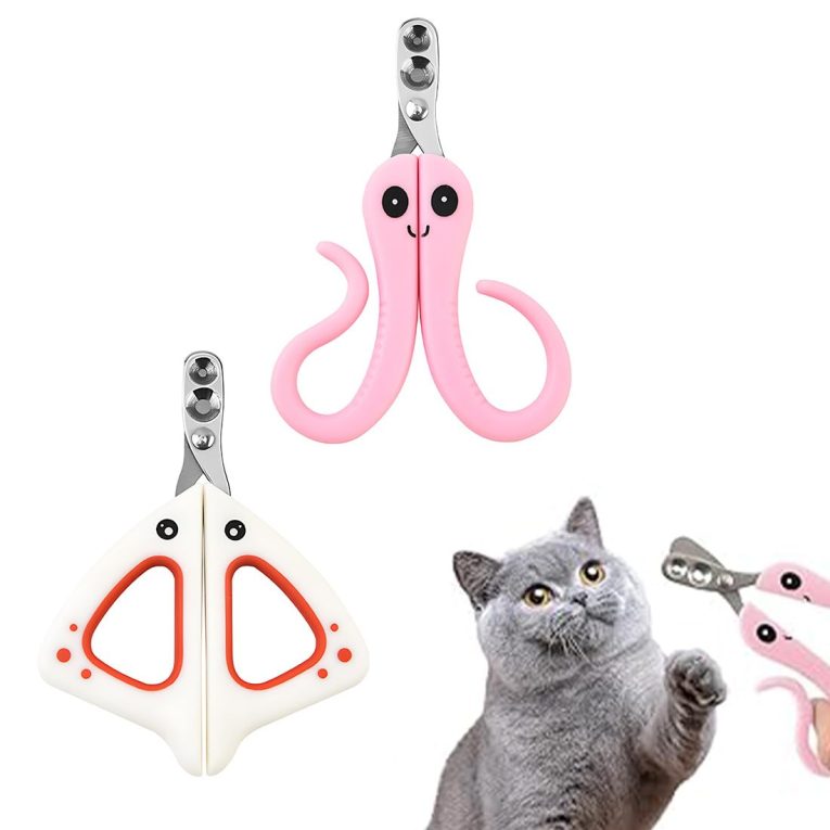 قصافة اظافر للقطط والكلاب من لاكجوز، مقص اظافر للقطط مع فتحة، مقص اظافر القطط، مقص اظافر للقطط والكلاب الصغيرة والجراء والقطط مع حرف D