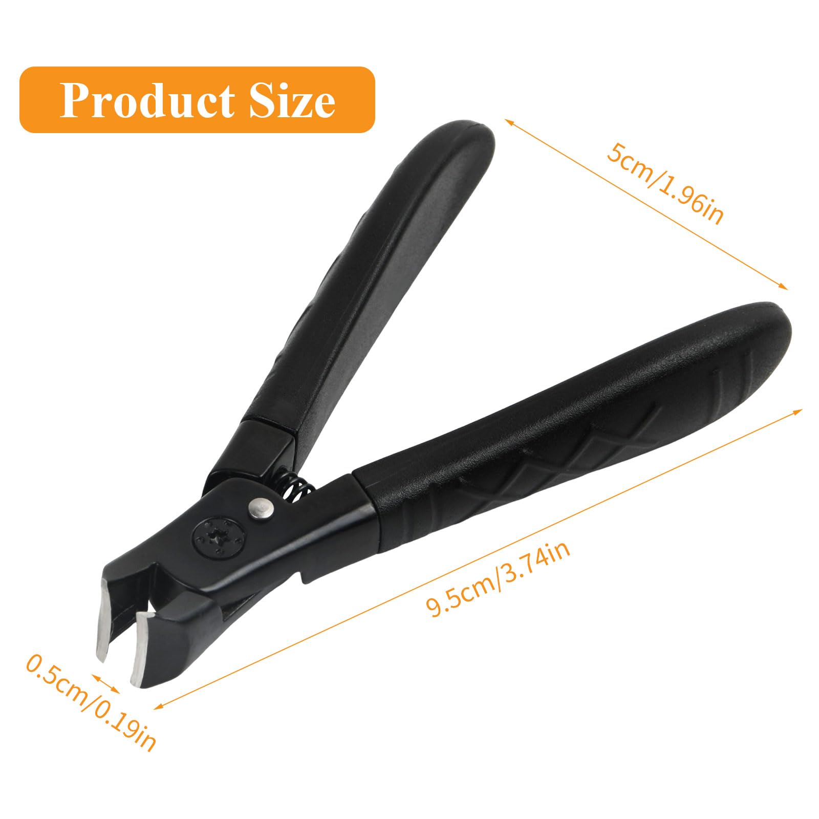 قصافة اظافر من يلانجين للاظافر السميكة، قصافة اظافر شديدة التحمل مع ملقط، حادة للغاية، مقبض طويل، قصافة اظافر من الستانلس ستيل، قصافة اظافر للرجال والنساء وكبار السن