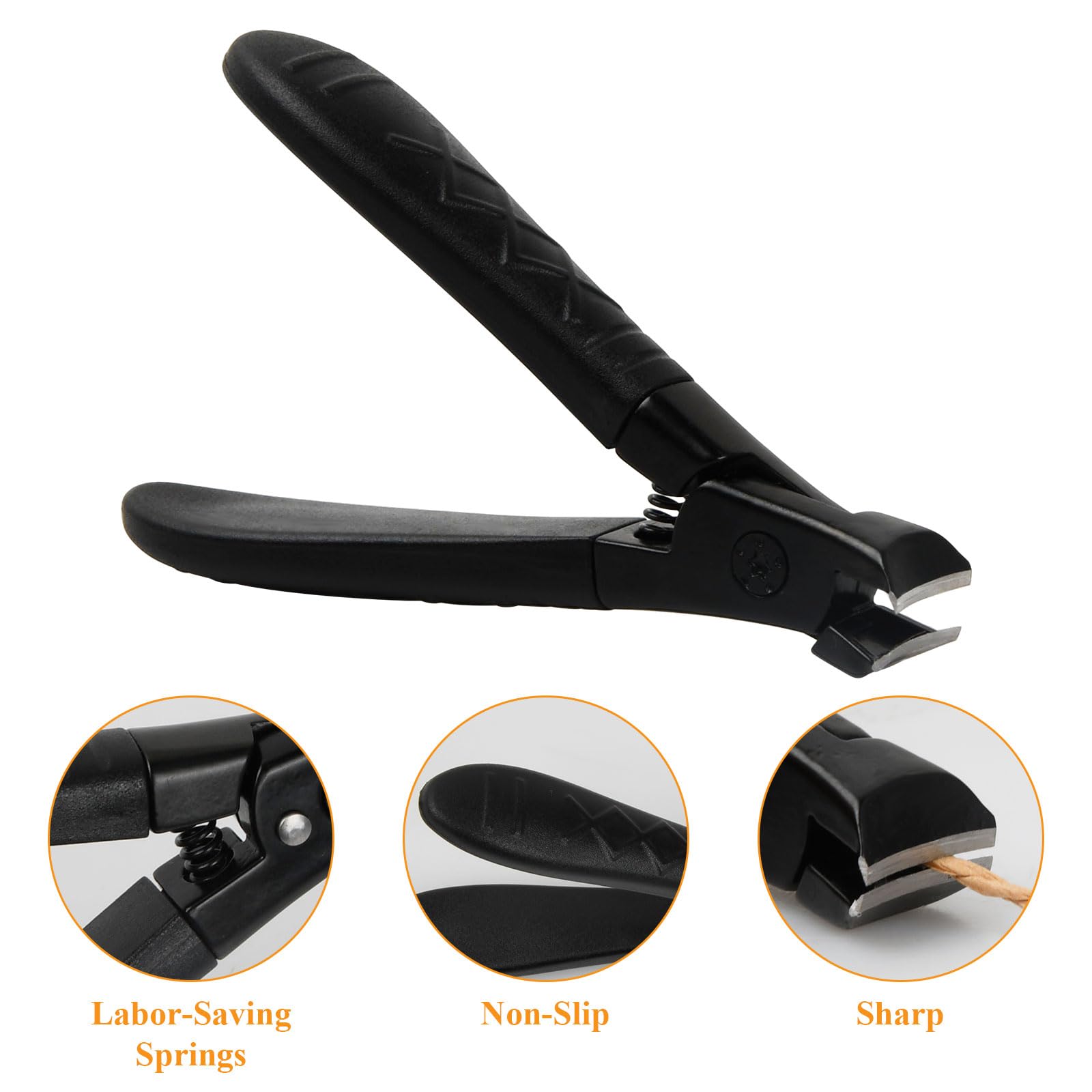 قصافة اظافر من يلانجين للاظافر السميكة، قصافة اظافر شديدة التحمل مع ملقط، حادة للغاية، مقبض طويل، قصافة اظافر من الستانلس ستيل، قصافة اظافر للرجال والنساء وكبار السن