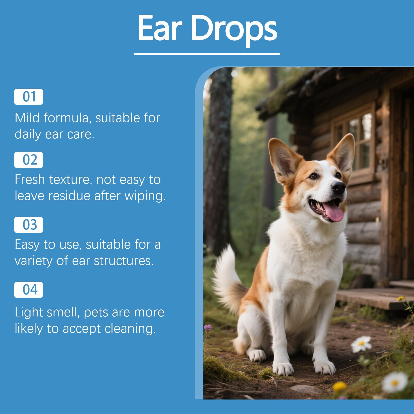 قطرات علاج عدوى اذن القطط والكلاب من ماكبيتي، منظف اذن القطط والكلاب لتخفيف حكة الاذن والتهابات اذن الكلاب وتخفيف حكة الاذن