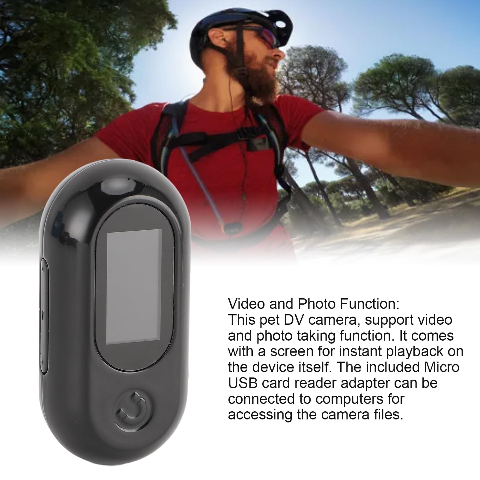 كاميرا طوق القطط، طوق كاميرا HD 1080P للحيوانات الاليفة مع تسجيل فيديو، طوق تتبع الكلاب بزاوية واسعة 170 درجة، كاميرا صغيرة للقطط والكلاب والاماكن الخارجية من اينور