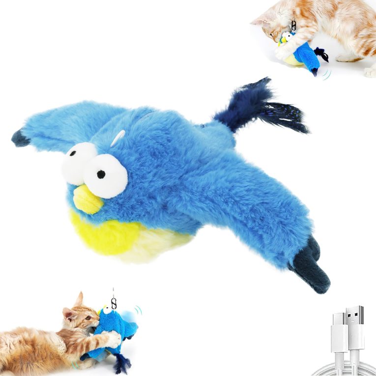 لعبة الطيور الطائرة للقطط من بابوريتش، لعبة قطط تفاعلية جديدة 2025 للقطط البالغة التي تشعر بالملل في الاماكن المغلقة