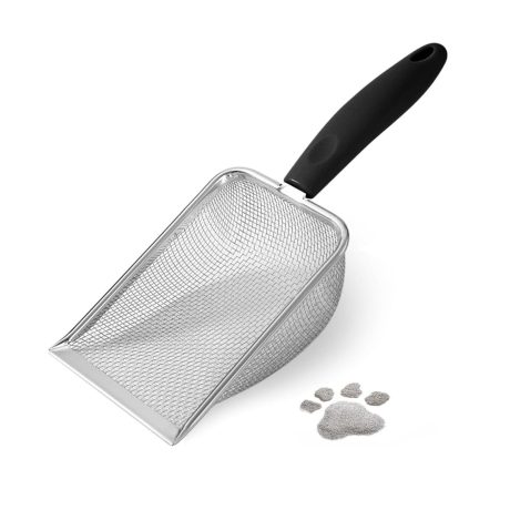 مجرفة فضلات القطط من ابوتو، مجرفة زاوية لتنظيف فضلات القطط، مجرفة شبكية للشاطئ، مجرفة فضلات شبكية من الستانلس ستيل، مجرفة فضلات القطط لتنظيف رمل الزواحف والنفايات