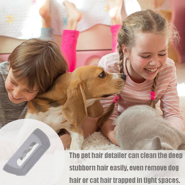 مجموعة صغيرة لازالة شعر الحيوانات الاليفة، مجموعة تنظيف الحواف والزوايا، اوراق فرشاة شعر الحيوانات الاليفة لشعر القطط والكلاب والارانب، فرشاة وبر متعددة الاسطح للاريكة والسرير والسجاد والسجاد والقماش