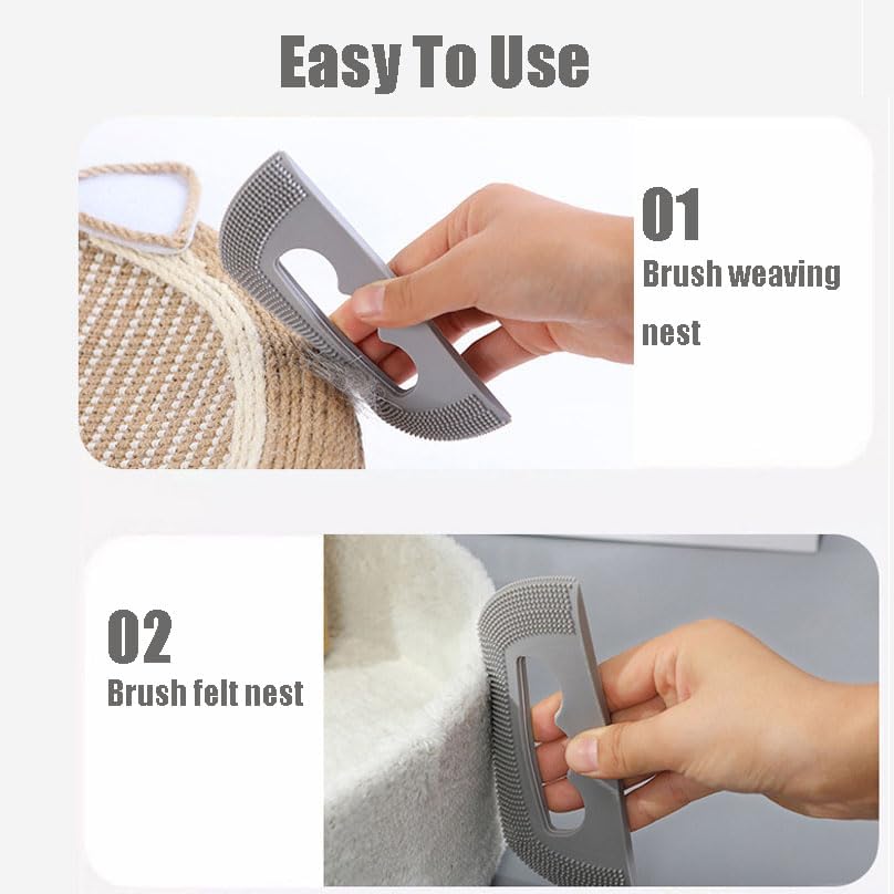 مجموعة صغيرة لازالة شعر الحيوانات الاليفة، مجموعة تنظيف الحواف والزوايا، اوراق فرشاة شعر الحيوانات الاليفة لشعر القطط والكلاب والارانب، فرشاة وبر متعددة الاسطح للاريكة والسرير والسجاد والسجاد والقماش