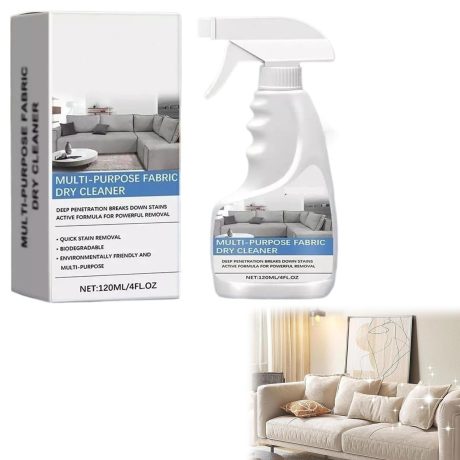 مزيل البقع للسجاد، بخاخ منظف للبقع والروائح الكريهة 120 مل للاريكة والاريكة واقمشة الاثاث، مزيل للقماش والكنبة وتنظيف الاريكة