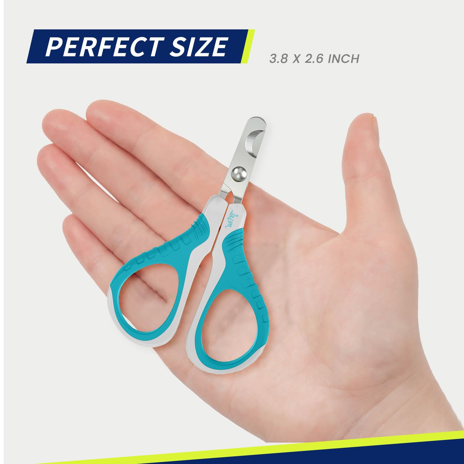 مقص أظافر للحيوانات الأليفة من وي بت، مقص احترافي للقطط والكلاب والجراء والهامستر والأرانب والحيوانات الصغيرة، حاد وآمن