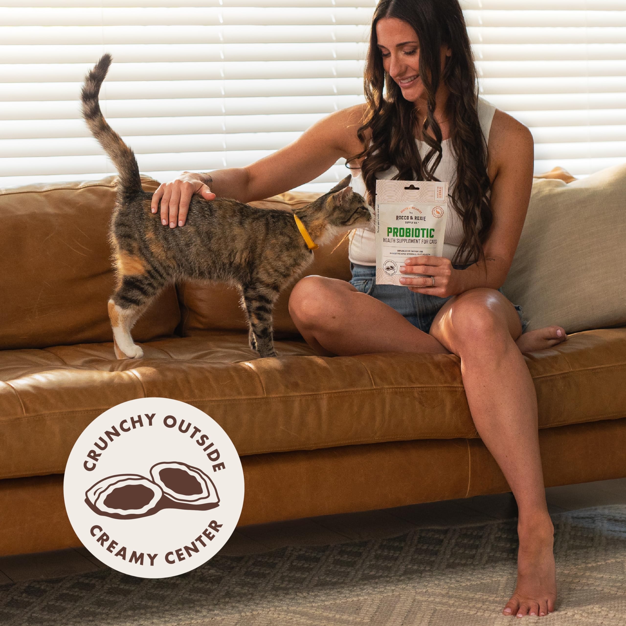 مكمل غذائي صحي للمسالك البولية للقطط من روكو اند روكسي، التوت البري ودي مانوز لدعم الكلى والمثانة والاضطرابات النفسية، يوصى به الطبيب البيطري، بنكهة الدجاج المقرمشة، صنع في الولايات المتحدة الامريكية