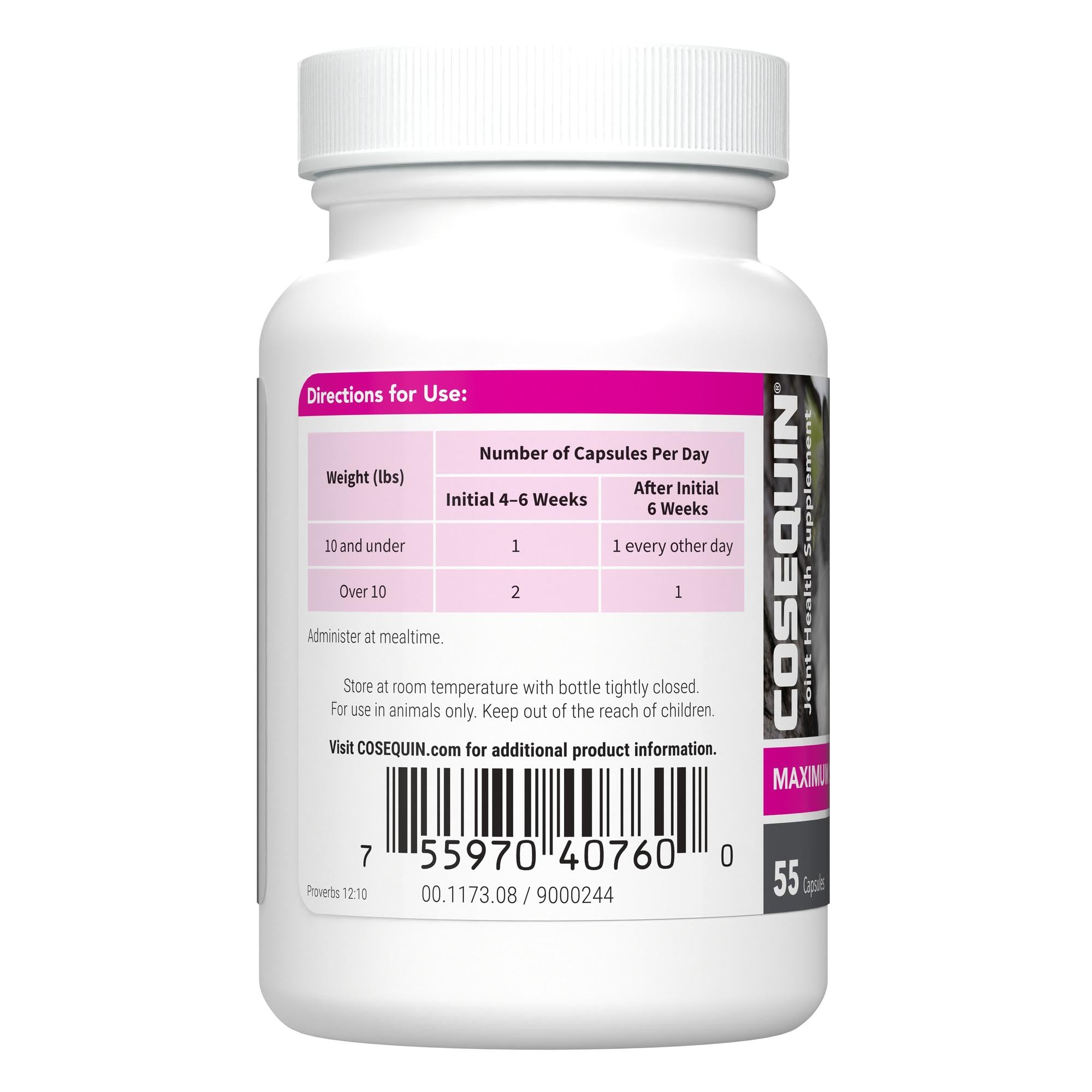 مكمل غذائي كوزكوين بالجلوكوزامين والكوندرويتين، مكمل غذائي لصحة المفاصل للقطط، 80 كبسولة من نوتراكس