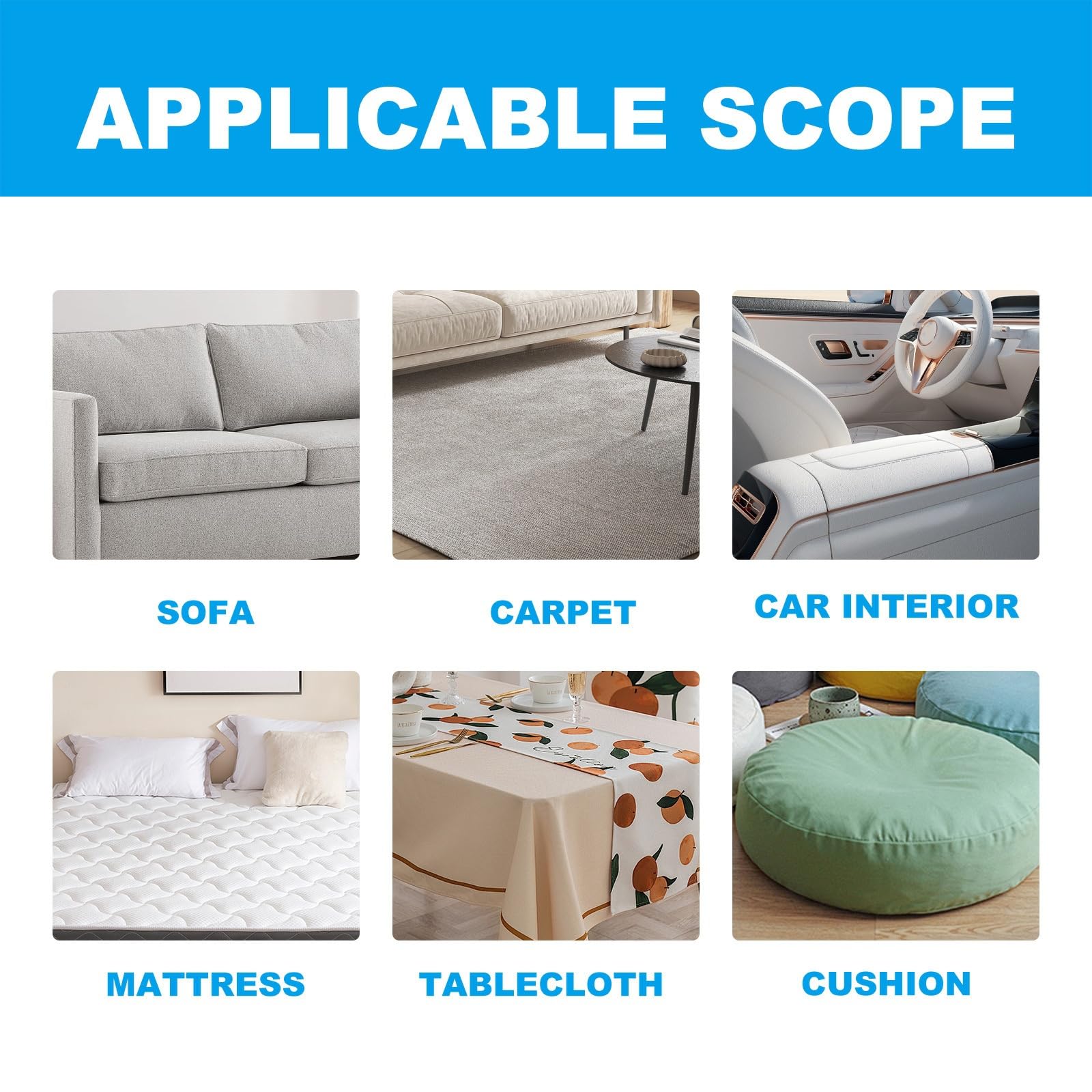 منظف المراتب لازالة البقع عن الفراش، بخاخ لحماية المرتبة، منظف ومزيل للروائح الكريهة، مزيل البقع قوي للغاية، مزيل الاشياء اللاصقة للاتساخ، متعدد الاغراض لتنظيف السجاد