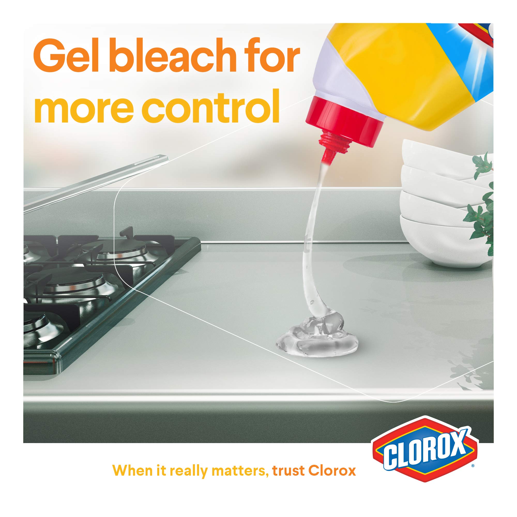 منظف مطهر جل مبيض متعدد الاغراض يقتل 99.9% من الجراثيم والفيروسات برائحة النعناع المنعشة، 750 مل