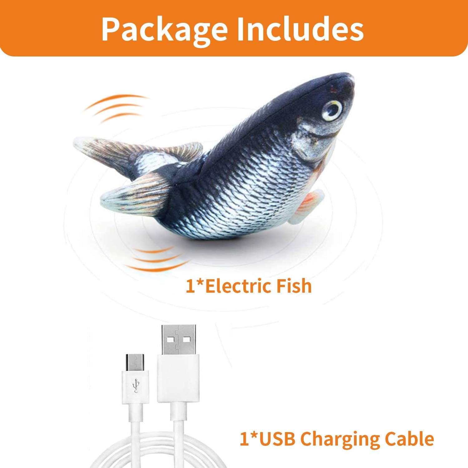 نايجان ميلوز لعبة سمكة القط الواقعية من القطيفة تحاكي الأسماك المتحركة ألعاب القط الكهربائية شحن USB ألعاب محاكاة محاكاة