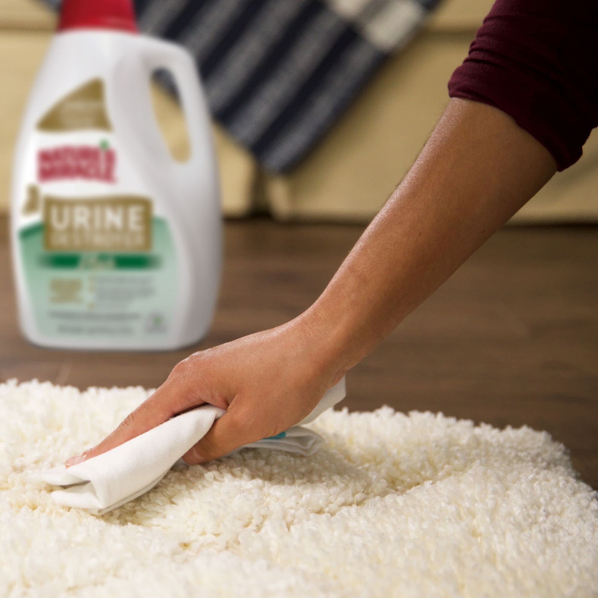 نيتشرز ميراكل يورين ديستروير بلس للقطط، تركيبة انزيمية لبقع بول القطط الشديدة، 1 جالون