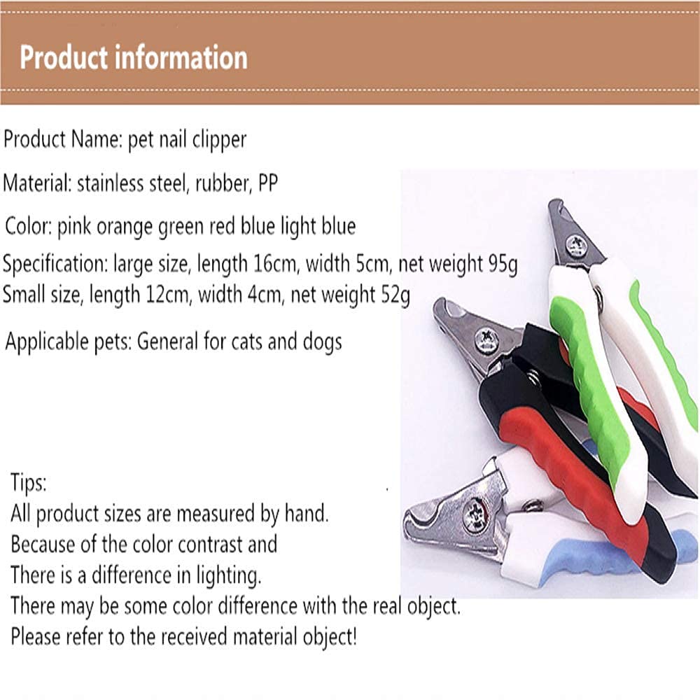 واي كيو اتش ال كماشة كبيرة ومستقيمة للحيوانات الاليفة، مقص اظافر للحيوانات الاليفة، مقص اظافر للكلاب والقطط، مقص اظافر للحيوانات الاليفة للكلاب والقطط والكلاب والقطط