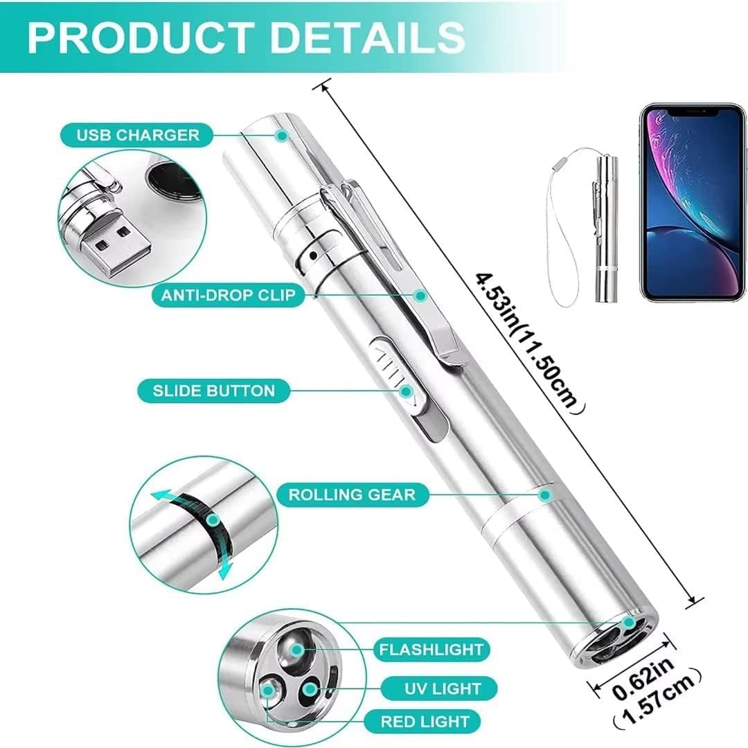 ألعاب القطط من مومو بير، مؤشر ليزر مع 5 أنماط قابلة للتعديل، ليزر شحن USB، لعبة تفاعلية طويلة المدى و3 أوضاع تدريب، لعبة ليزر للكلاب