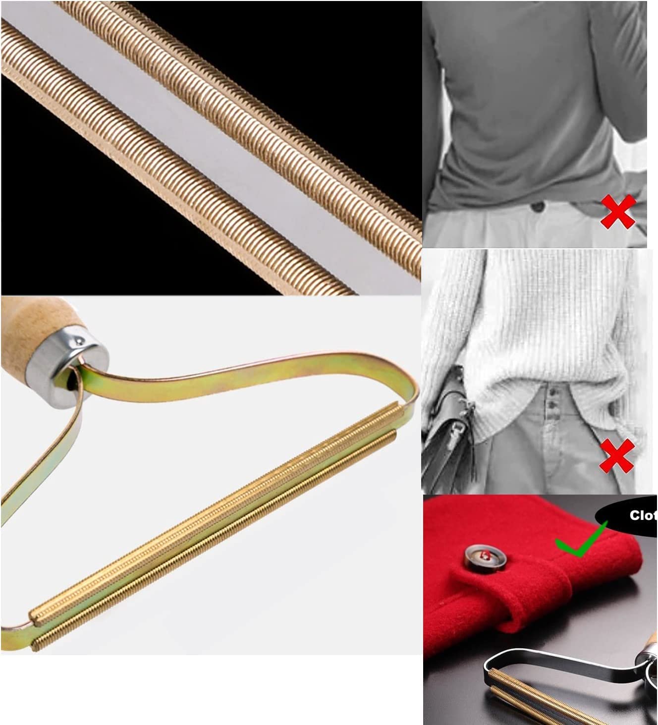 ادوات ازالة الوبر من قطعتين، مزيل شعر القطط والكلاب المحمول، مزيل وبر القماش القابل لاعادة الاستخدام، مناسب للسجاد، الاسرة، الكنبات القماشية، الملابس، والاثاث، اداة ازالة الشعر الاحترافية