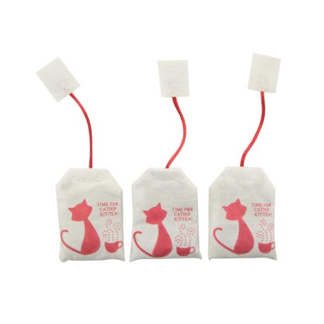 العاب قطط محشوّة على شكل كيس الشاي من بيت لينكس، عبوة من 3 قطع