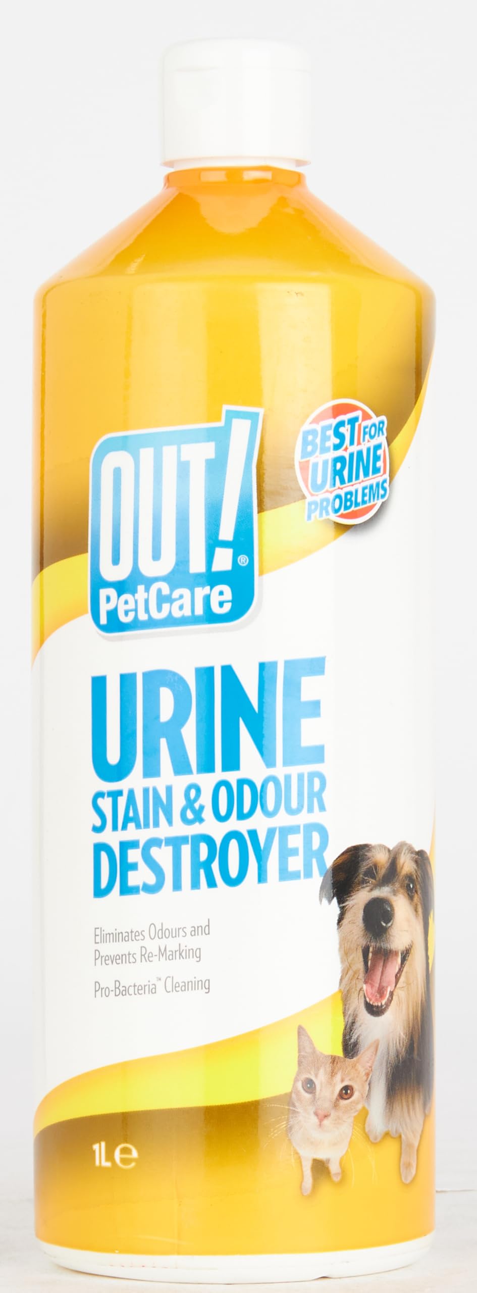 اوت مزيل البقع والروائح الكريهة للحيوانات الاليفة | منظف انزيمي مضاد للبكتيريا - 1 لتر