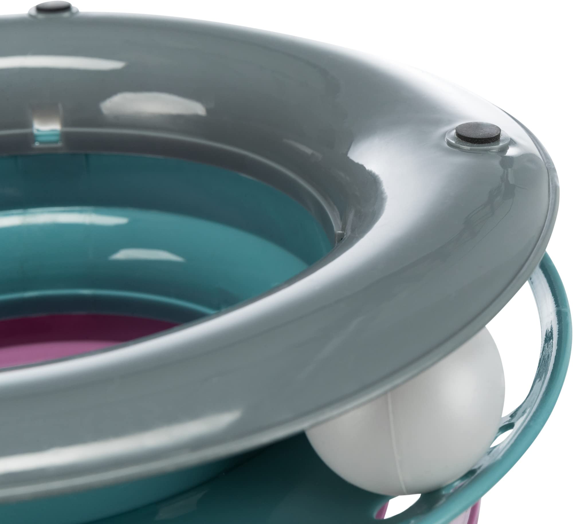 برج دائري للامساك بالكرات للقطط من تريكسي، بلاستيك