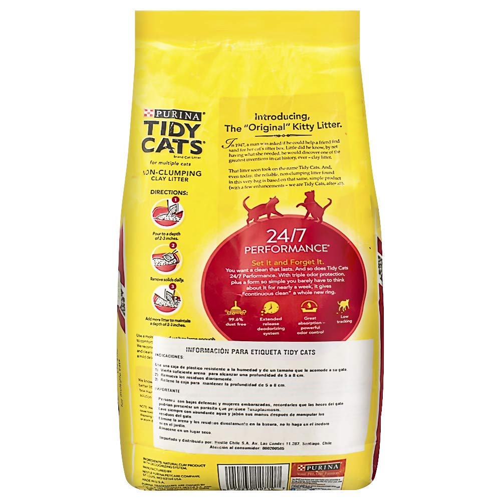 بورينا رمل فضلات القطط غير متكتل من تايدي كاتس، 4.5 كجم