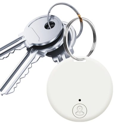 جهاز بلوتوث دائري مضاد للضياع، جهاز لاسلكي محمول مضاد للضياع للحيوانات الاليفة، تذكير ثنائي الاتجاه، لتحديد موقع التتبع المحمول، للعثور على كلبك والقطط، محفظة المفاتيح (اسود)