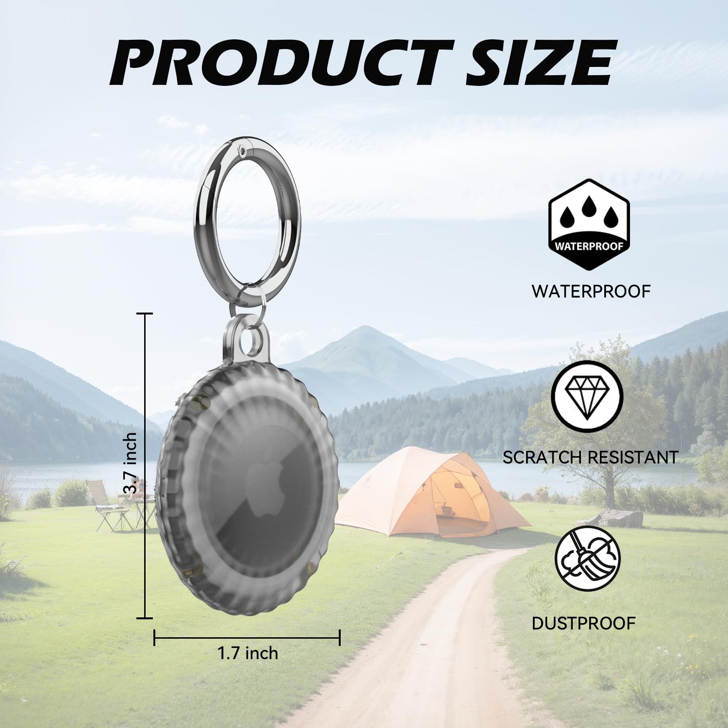 حامل حافظة حماية متوافق مع ايرتاج، ملحقات تعقب GPS للحيوانات الاليفة والكلاب والقطط وشنطة السيارة والمحفظة والمفاتيح والامتعة، غطاء بطاقة لجهاز التتبع المضاد للضياع