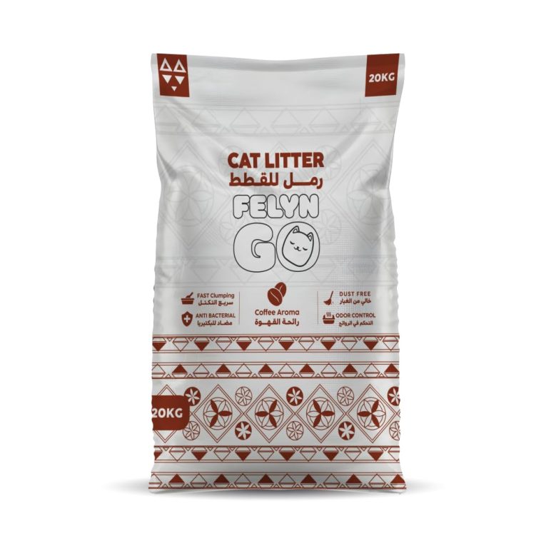 رمل فضلات القطط جو برائحة القهوة من فيلين، 20 كيلوجرام