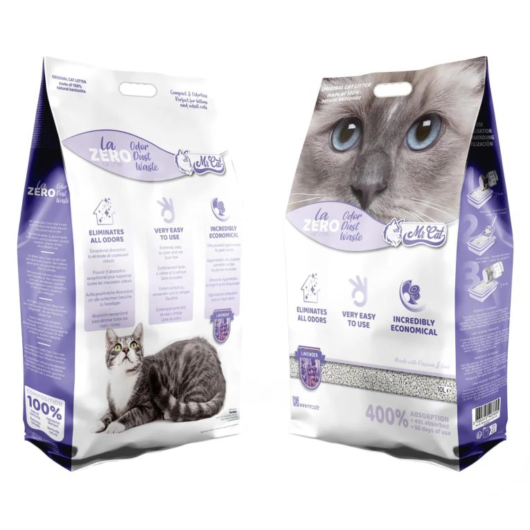 رمل فضلات قطط برائحة اللافندر من مستر كات، 10 لتر/8 كيلوجرام