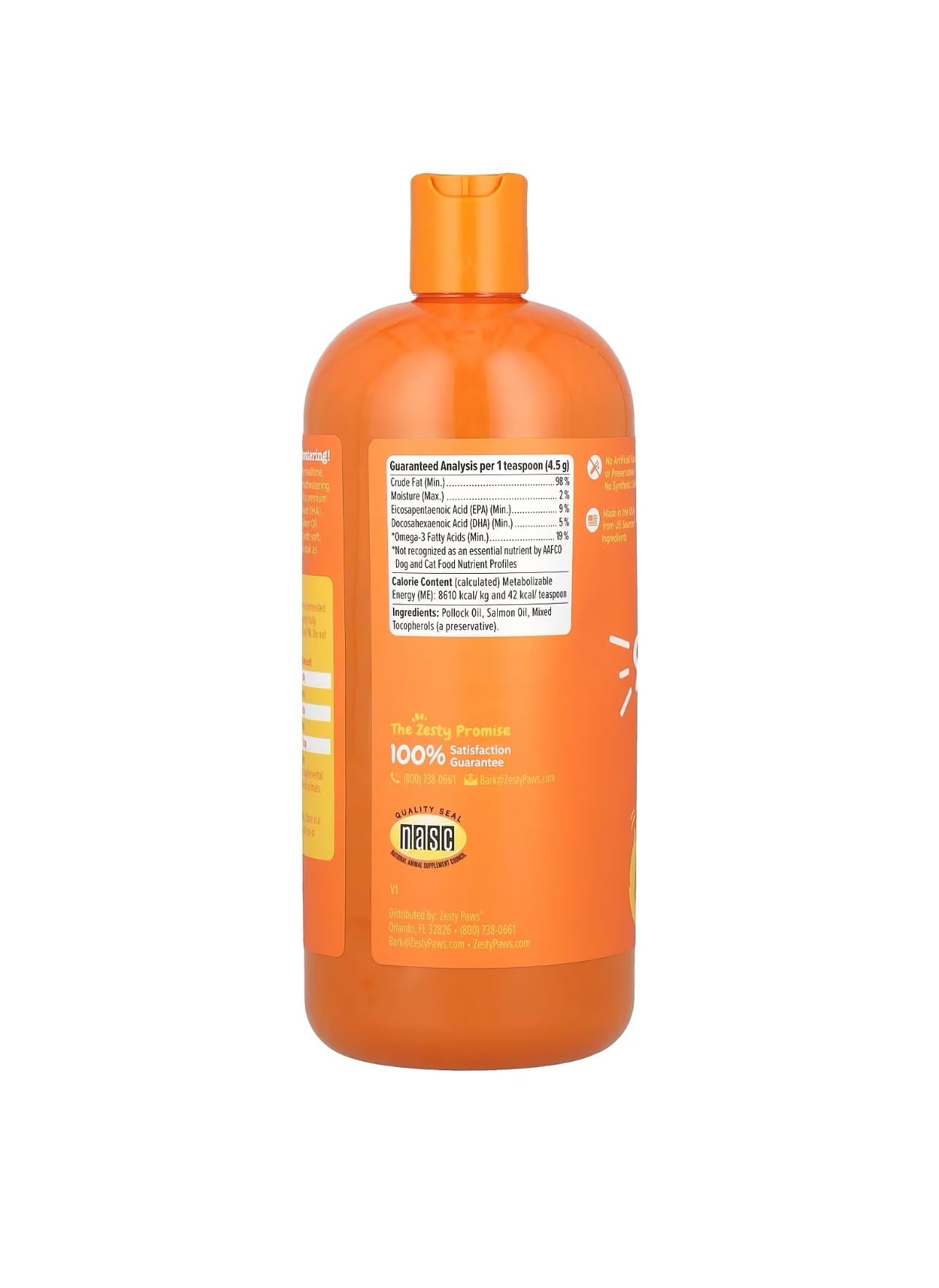 زيت السلمون وايلد الاسكا للكلاب والقطط والبشرة والفراء لجميع الأعمار من زيستي بوز، 32 اونصة سائلة (946 مل)