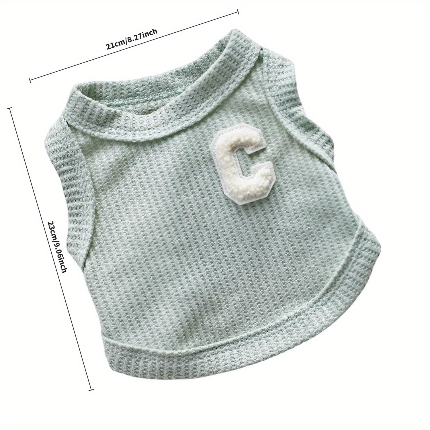 سترة قصيرة بتصميم وافل للحيوانات الاليفة الصغيرة، مناسبة للقطط والكلاب في الربيع والصيف، قطعة واحدة، لون بينك، مقاس L