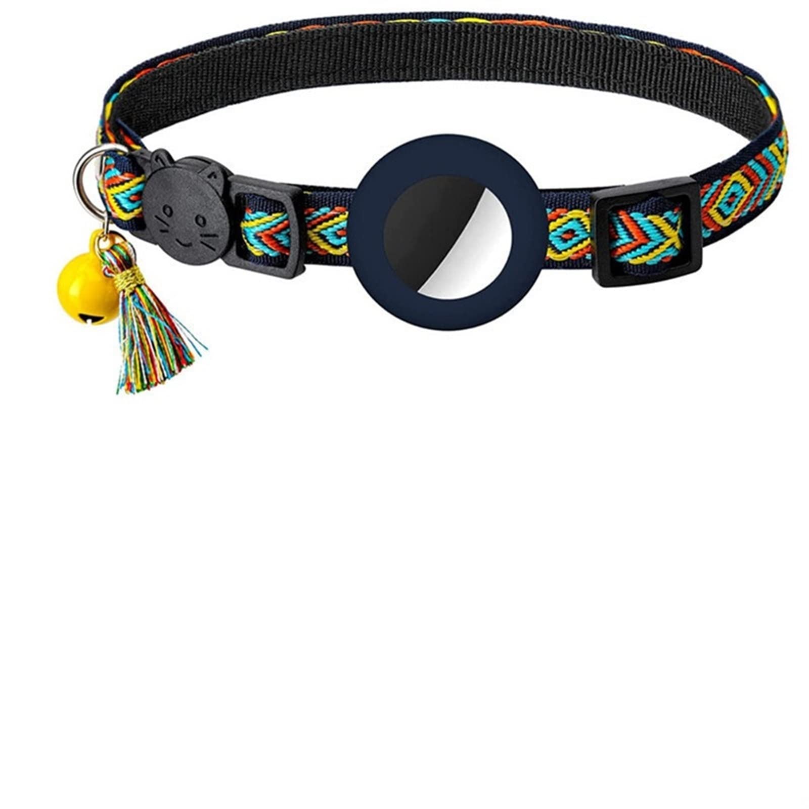 طوق جرس للكلاب والقطط من كاجوكا، طوق جرس مضاد للضياع، غطاء جهاز تتبع للقطط، طوق تتبع القطط، اكسسوارات للحيوانات الاليفة (اللون: D)