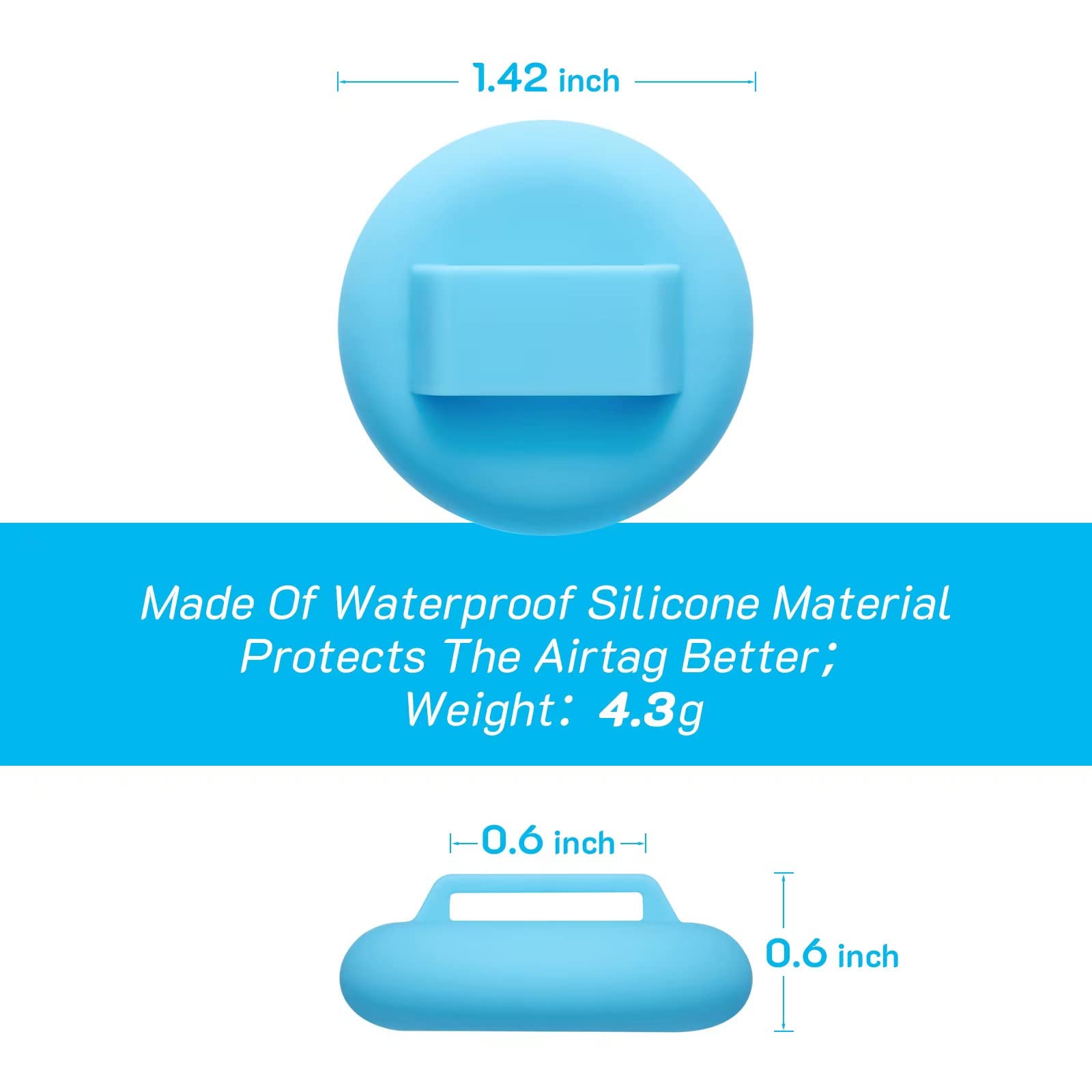 طوق قطط اير تاغ قابل للفصل مع جرس، طوق عاكس للقطط مع حامل طوق ابل ايرتاج، قابل للتعديل 7-12 انش، مشبك امان للبنات والاولاد والقطط ومستلزمات الحيوانات الاليفة والاكسسوارات والهدايا (ارجواني)