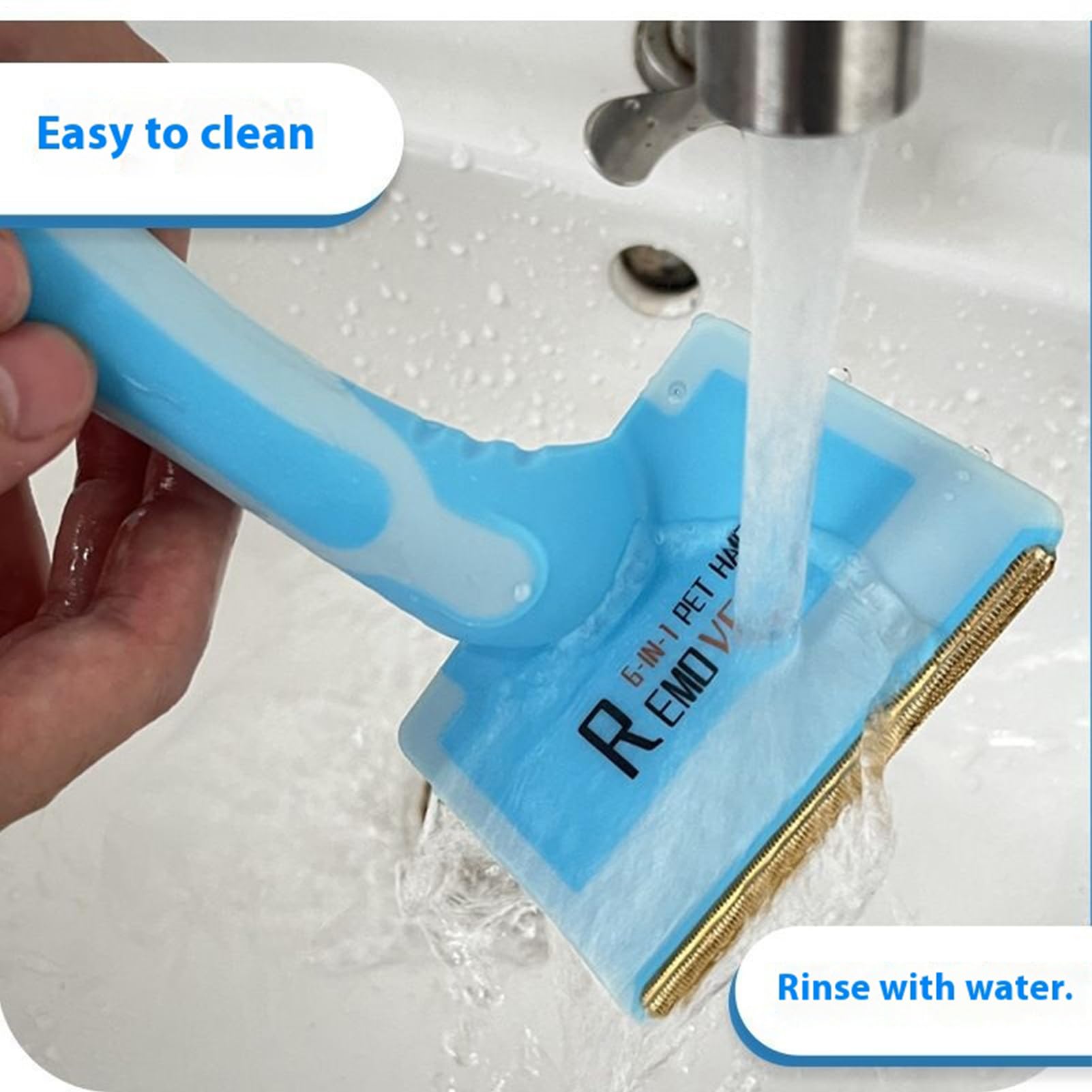 فرشاة ازالة شعر الحيوانات الاليفة متعددة الوظائف، فرشاة مكشطة لتنظيف سجاد القطط والكلاب والاثاث والفراش والاريكة والملابس ومقاعد السيارة