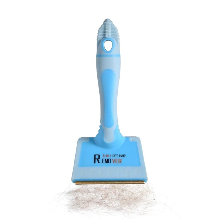 فرشاة ازالة شعر الحيوانات الاليفة متعددة الوظائف، فرشاة مكشطة لتنظيف سجاد القطط والكلاب والاثاث والفراش والاريكة والملابس ومقاعد السيارة