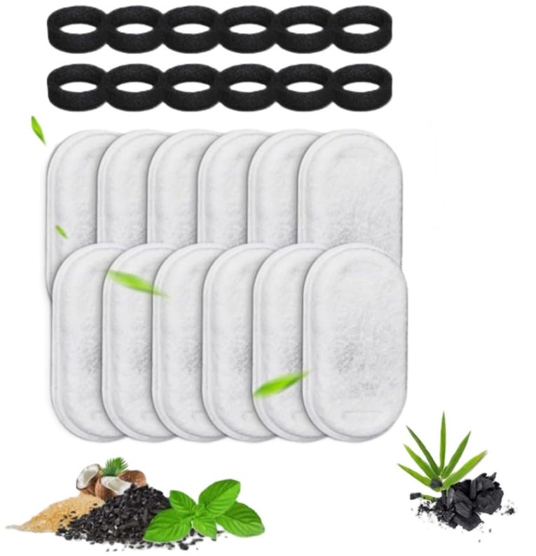 فلتر نافورة مياه للقطط من 24 قطعة، فلتر بديل لنافورة القطط، فلاتر نافورة الحيوانات الاليفة، تقنية الكربون النشط، عبوة قيمة، لمالكي القطط، المنازل متعددة الحيوانات الاليفة