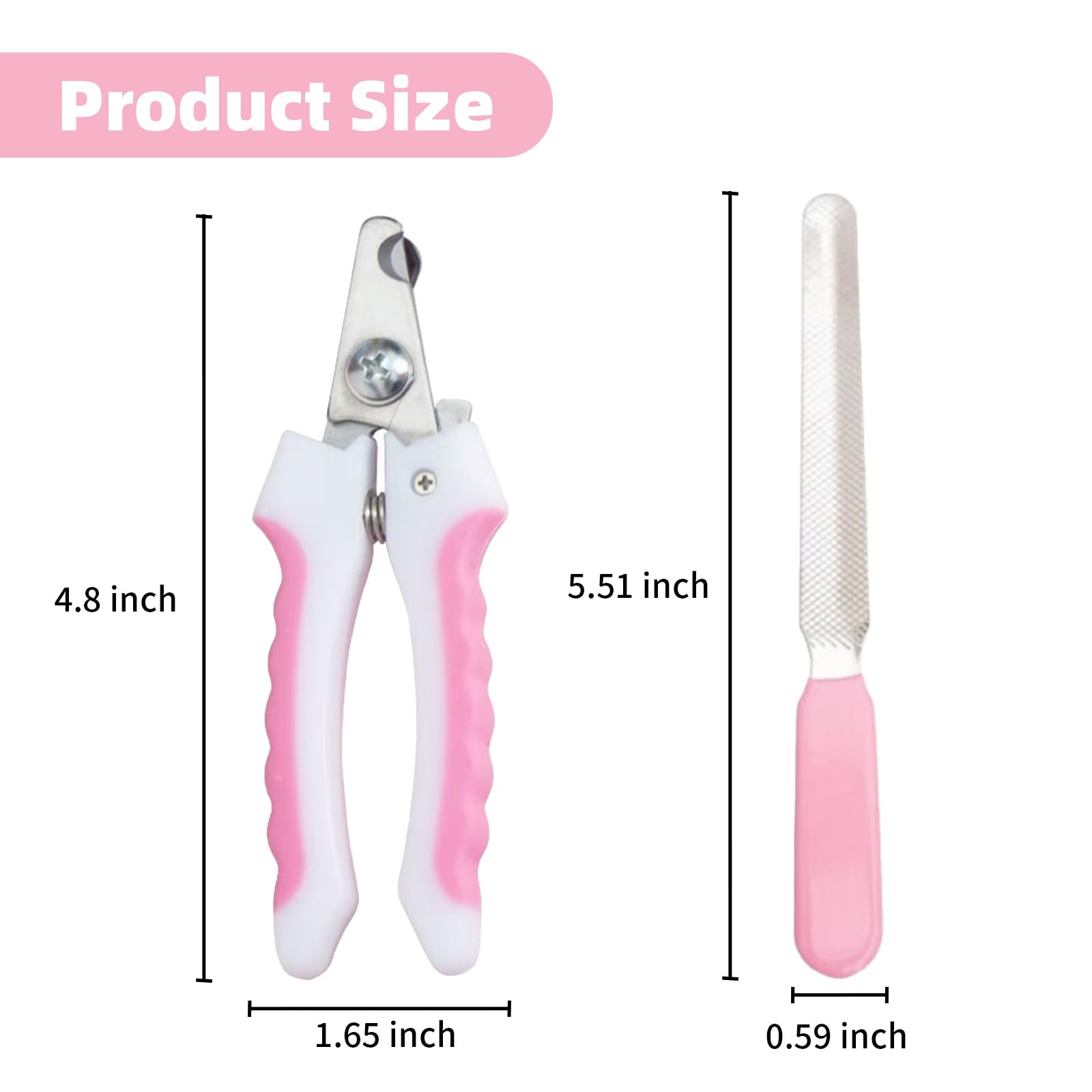 قصافة اظافر الحيوانات الاليفة من الستانلس ستيل للحيوانات الصغيرة - اداة تشذيب دقيقة للكلاب والقطط والارانب والخنازير الغينية والطيور