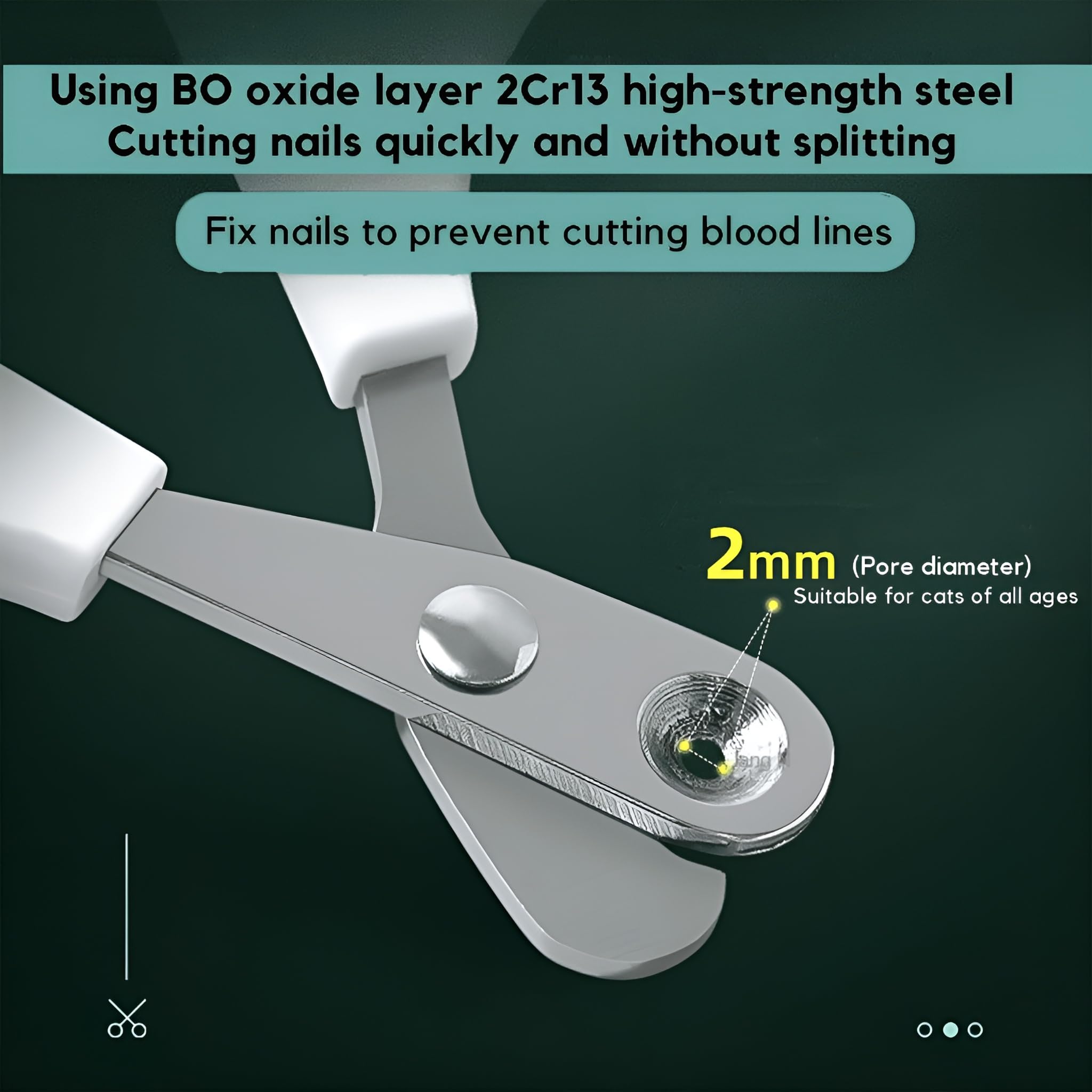 قصافة اظافر القطط من بوليفيا، قصافة دائرية امنة وسهلة الاستخدام، قصافة احترافية لقص مخالب القطط، قصافة اظافر الحيوانات الاليفة متينة للقطط والقطط والحيوانات الصغيرة