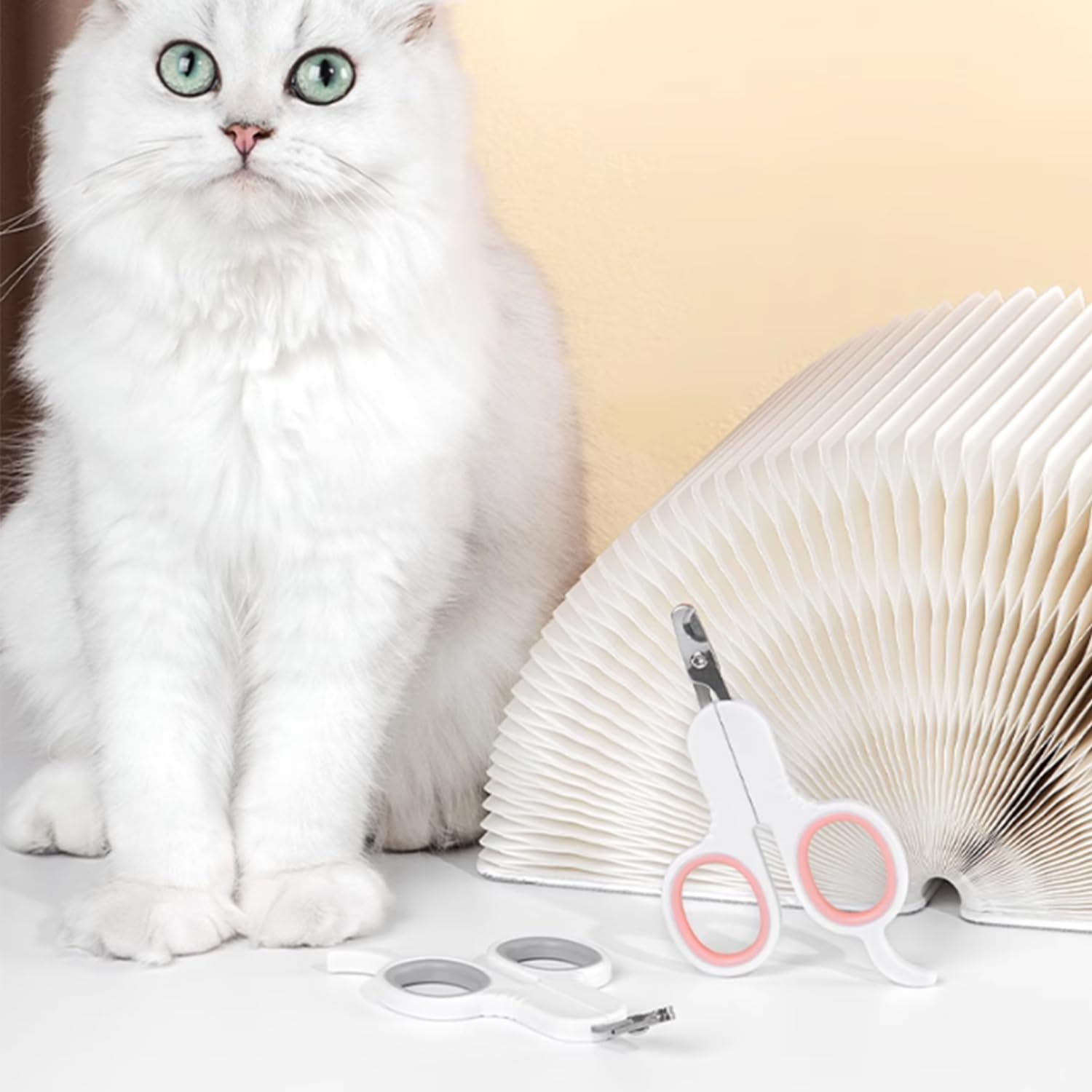 قصافة اظافر للقطط الصغيرة بلون بينك | مقص مخالب للحيوانات الاليفة للخنازير الغينية والطيور والجراء والقطط الصغيرة واليربوع والهامستر والارانب