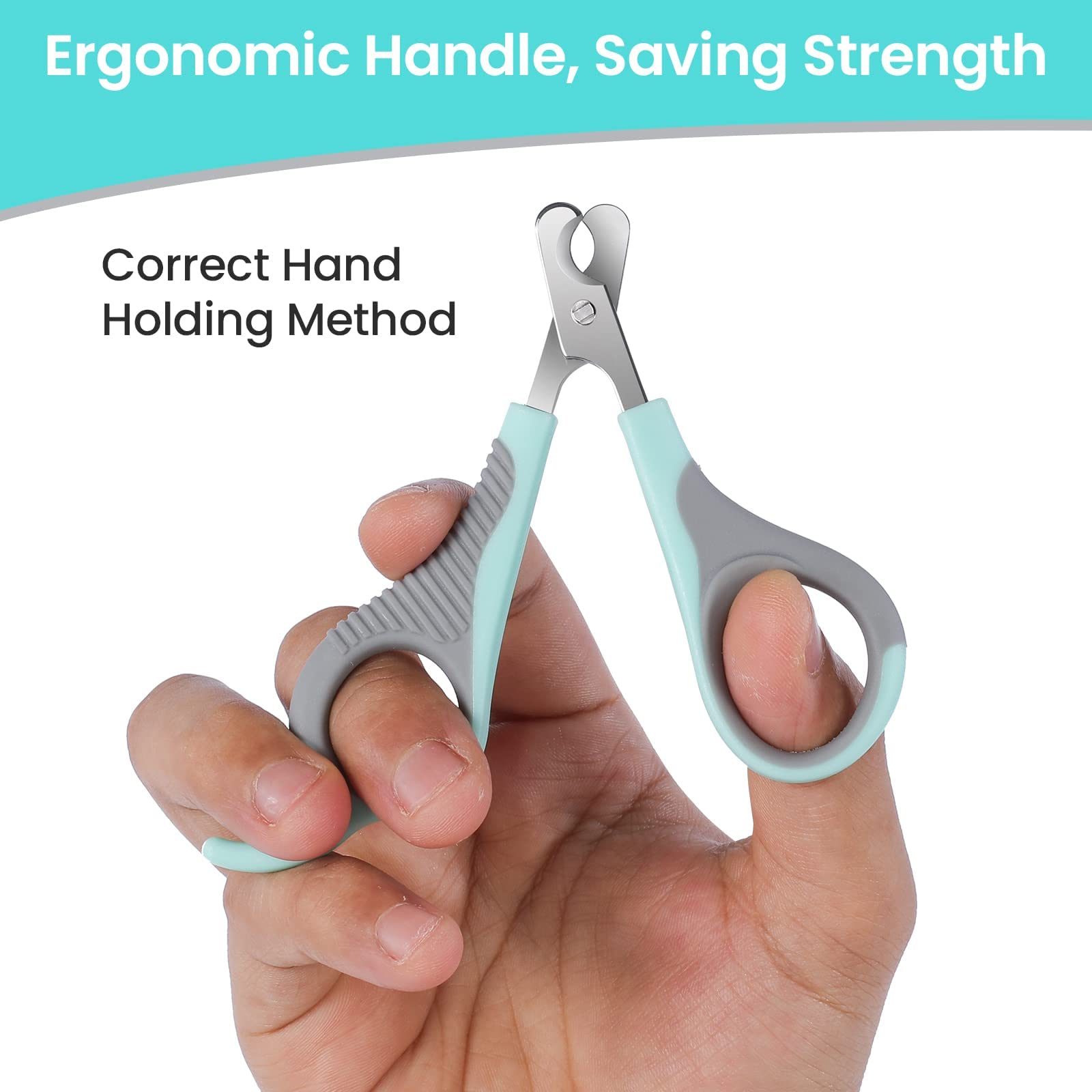 قصافة اظافر للقطط مقص احترافي من الستانلس ستيل مع مبرد مخالب القطط الحيوانات الاليفة والقطط الصغيرة والهامستر والارانب والطيور والحيوانات مايكينج تيك