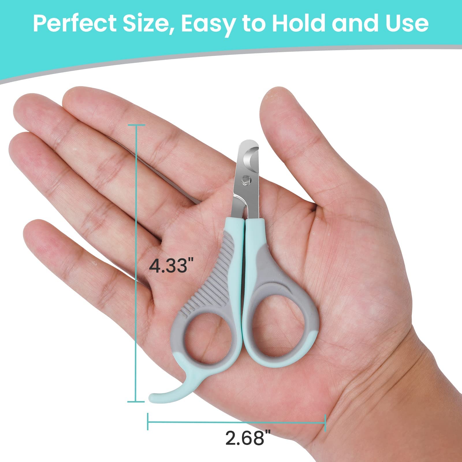 قصافة اظافر للقطط مقص احترافي من الستانلس ستيل مع مبرد مخالب القطط الحيوانات الاليفة والقطط الصغيرة والهامستر والارانب والطيور والحيوانات مايكينج تيك