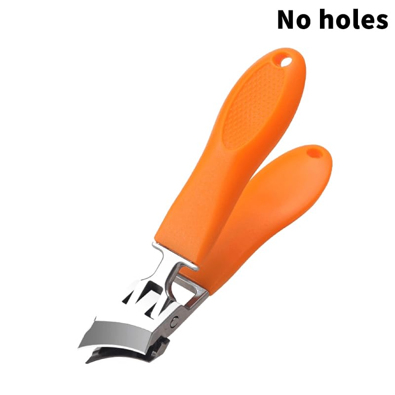 قصافة اظافر مضادة للرذاذ، مقص اظافر كبير سميك وصلب خاص، كماشة قطرية، مقص اظافر سميك، ادوات مانيكير منزلية (اصفر)