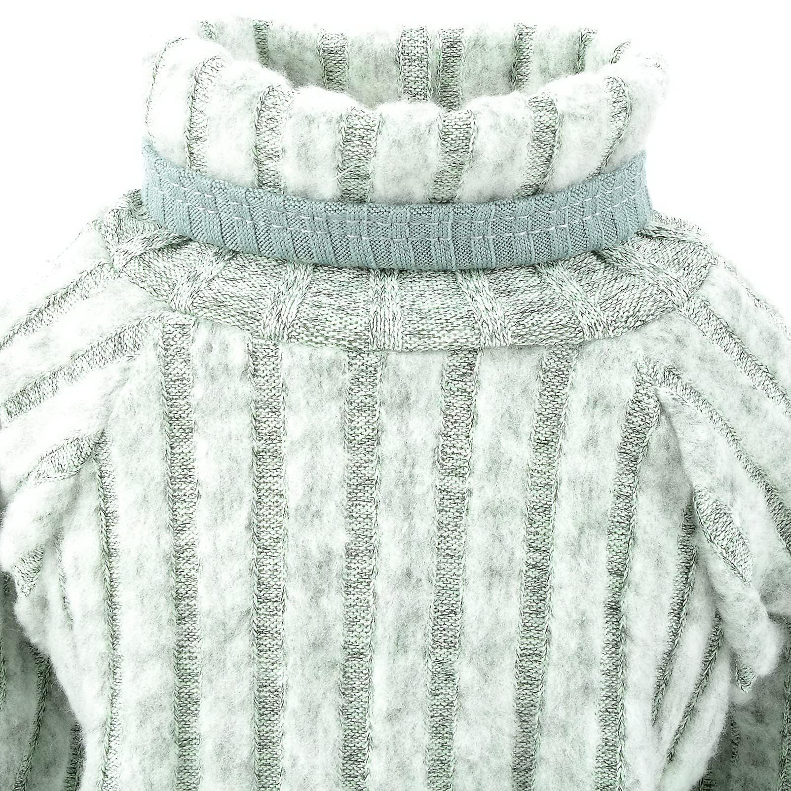 كاستويف كنزة صوفية للحيوانات الاليفة بقبة مدورة وسميكة ودافئة وناعمة ومريحة للخريف والشتاء، بيجامة للكلاب الصغيرة للاولاد والبنات، لون اخضر