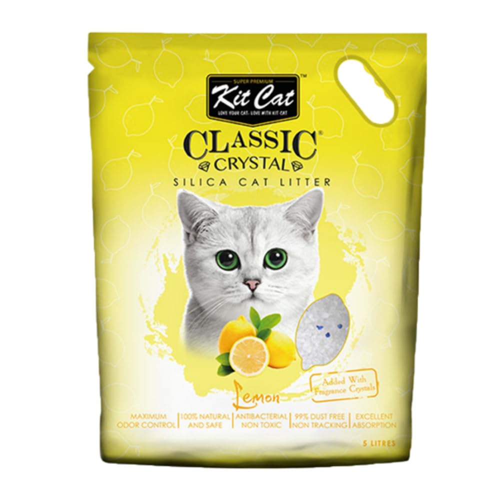 كت كات رمل كريستال للقطط رائحة التفاح 5 لتر
