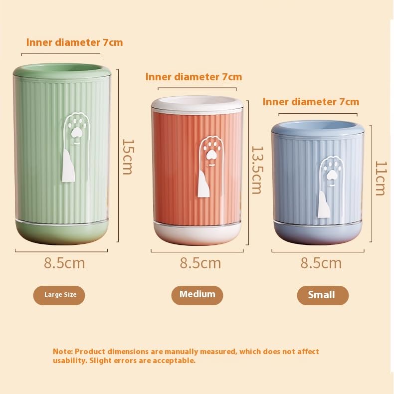 كوب غسيل قدم الحيوانات الاليفة لتنظيف مخالب القطط والكلاب والكلاب، سهل التنظيف بدون فرك للكلاب الصغيرة والمتوسطة والكبيرة والقطط